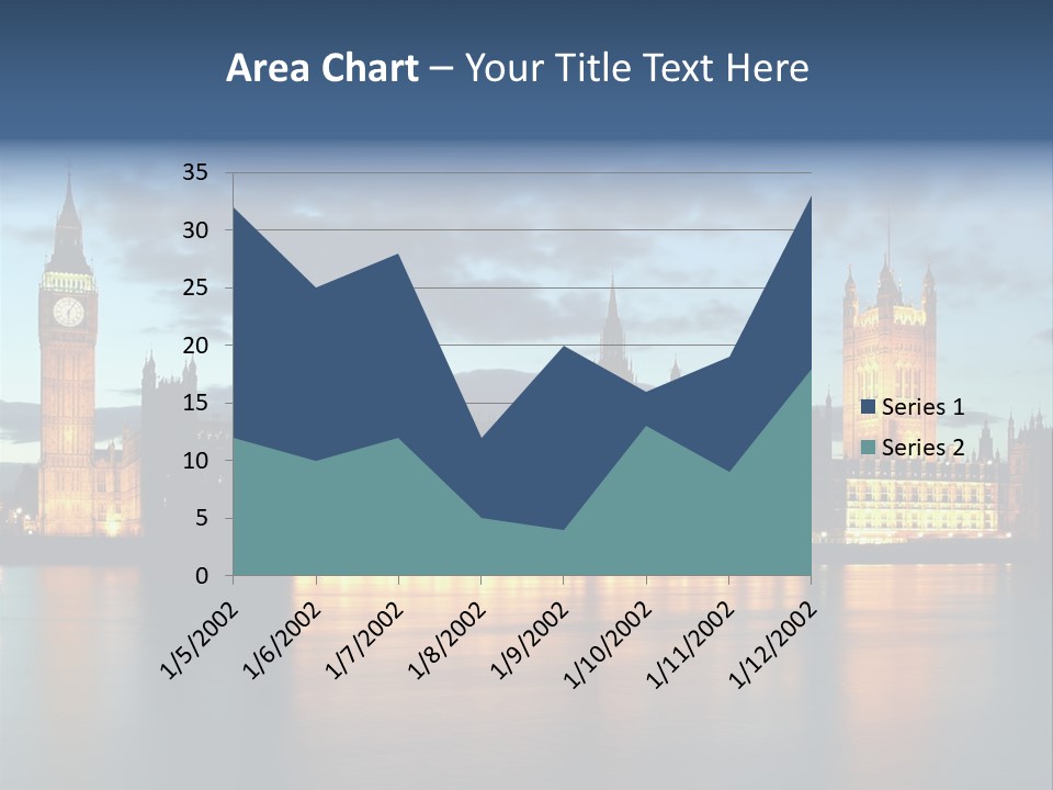 Houses Of Parliament Lit Up At Sunset PowerPoint Template