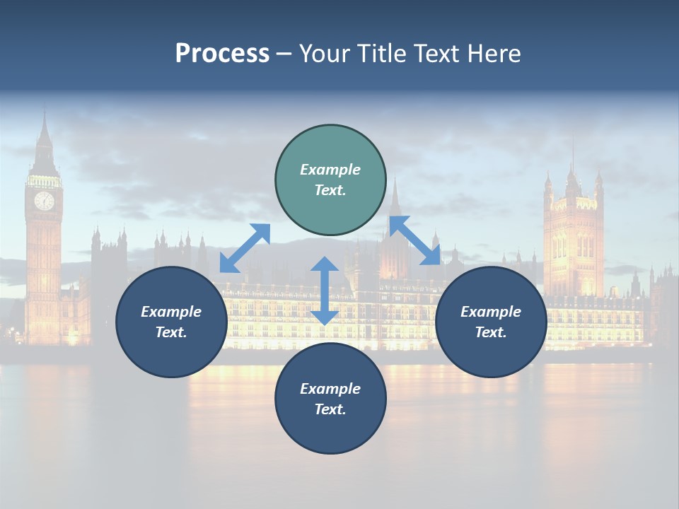 Houses Of Parliament Lit Up At Sunset PowerPoint Template