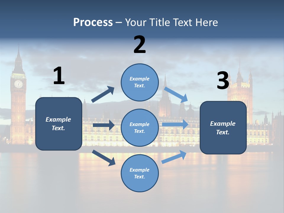 Houses Of Parliament Lit Up At Sunset PowerPoint Template