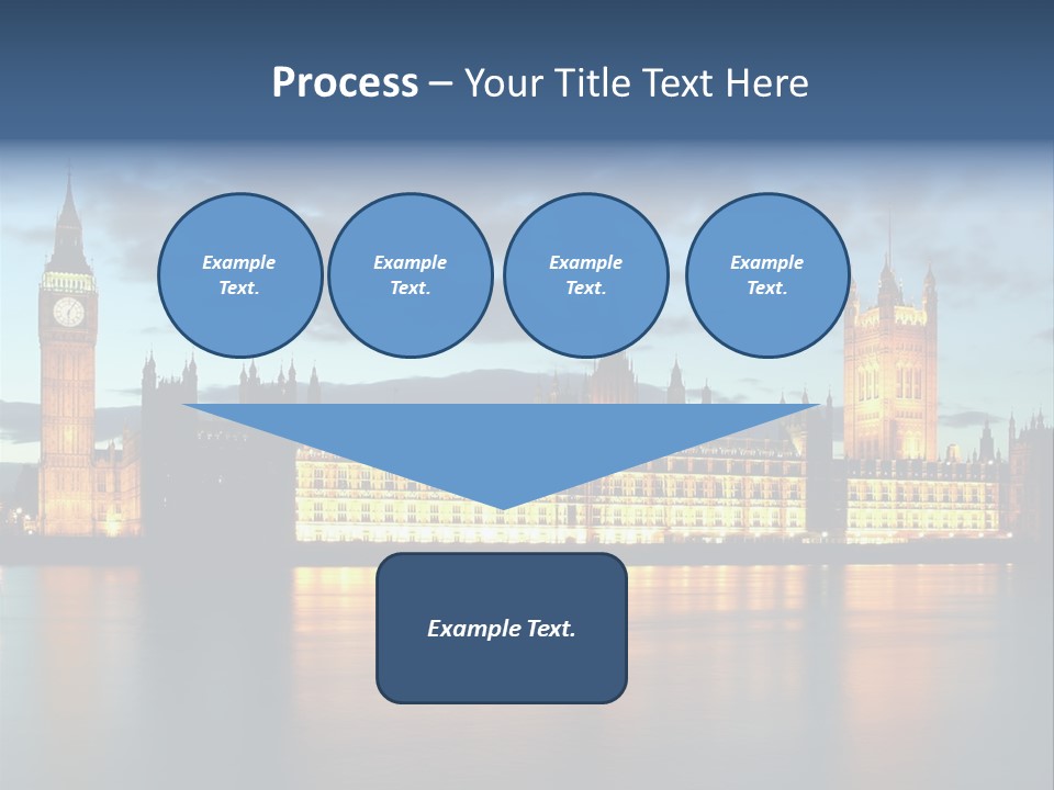 Houses Of Parliament Lit Up At Sunset PowerPoint Template
