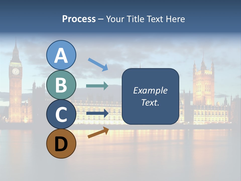 Houses Of Parliament Lit Up At Sunset PowerPoint Template