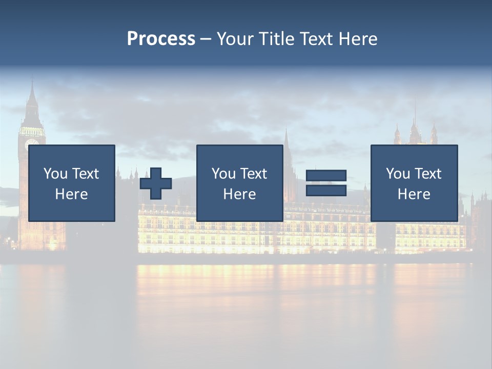 Houses Of Parliament Lit Up At Sunset PowerPoint Template