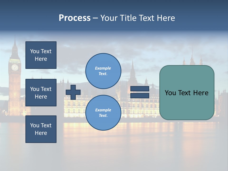 Houses Of Parliament Lit Up At Sunset PowerPoint Template