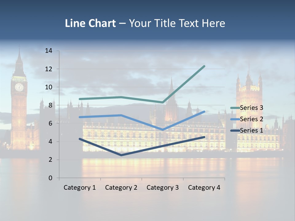 Houses Of Parliament Lit Up At Sunset PowerPoint Template