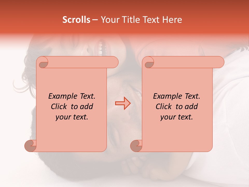 Grandmother And Granddaughter Reading A Book PowerPoint Template