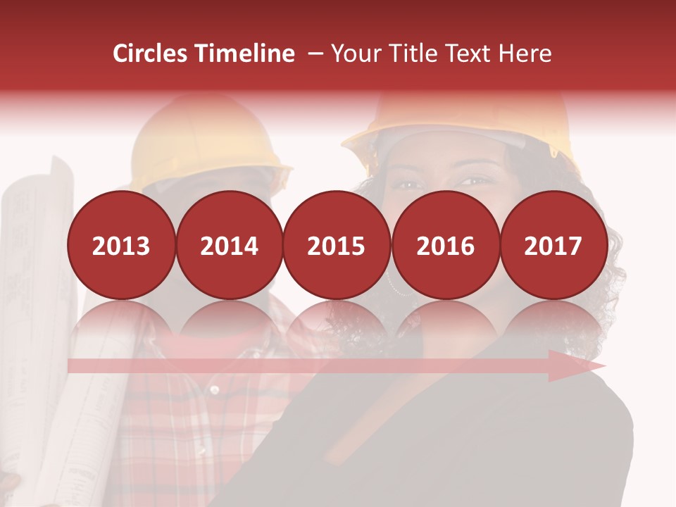 Team Of Architect And Builder In Hardhats PowerPoint Template