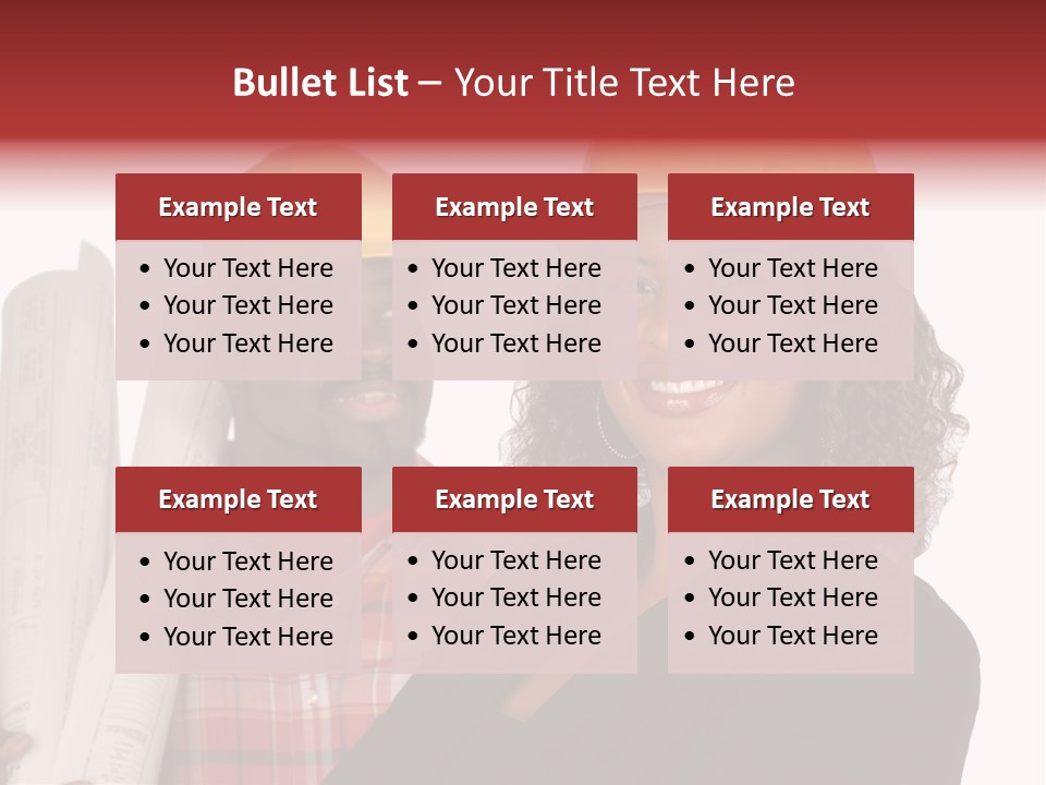 Team Of Architect And Builder In Hardhats PowerPoint Template