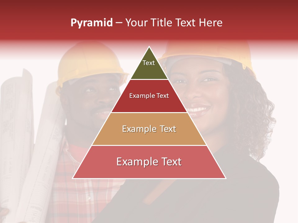 Team Of Architect And Builder In Hardhats PowerPoint Template