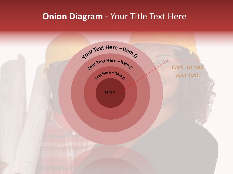 Team Of Architect And Builder In Hardhats PowerPoint Template