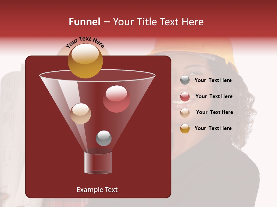 Team Of Architect And Builder In Hardhats PowerPoint Template