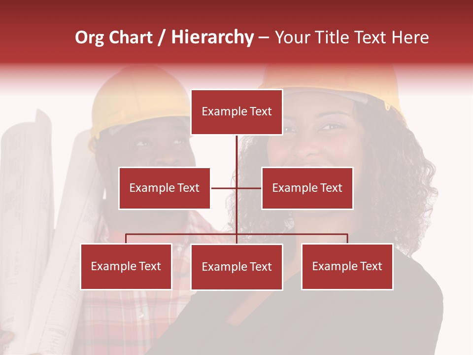 Team Of Architect And Builder In Hardhats PowerPoint Template