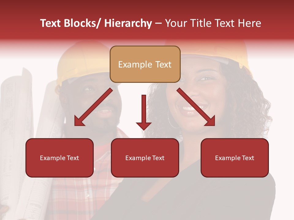 Team Of Architect And Builder In Hardhats PowerPoint Template