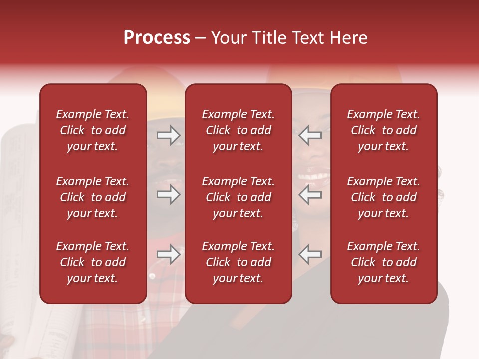Team Of Architect And Builder In Hardhats PowerPoint Template