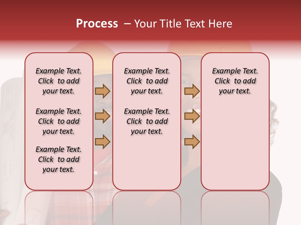 Team Of Architect And Builder In Hardhats PowerPoint Template