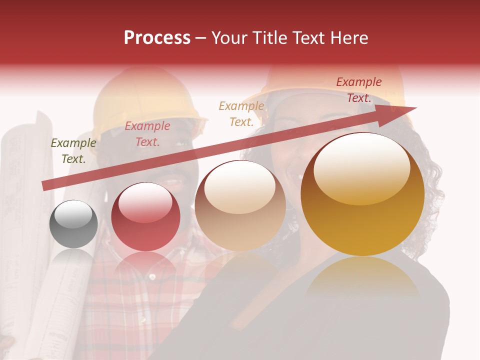 Team Of Architect And Builder In Hardhats PowerPoint Template