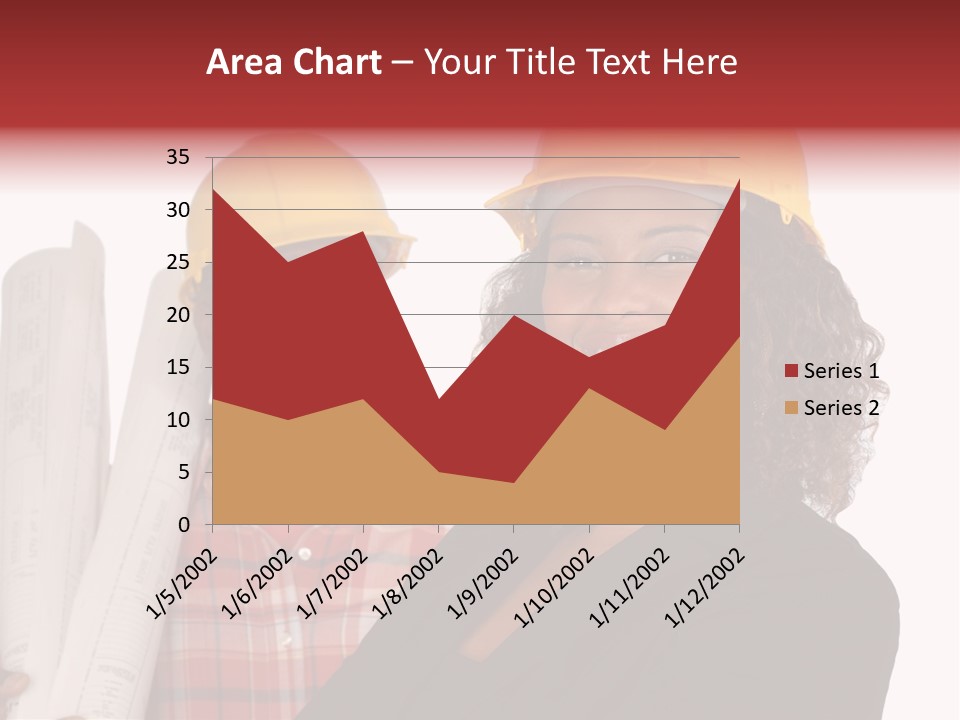 Team Of Architect And Builder In Hardhats PowerPoint Template