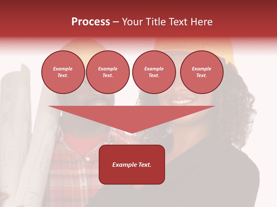 Team Of Architect And Builder In Hardhats PowerPoint Template