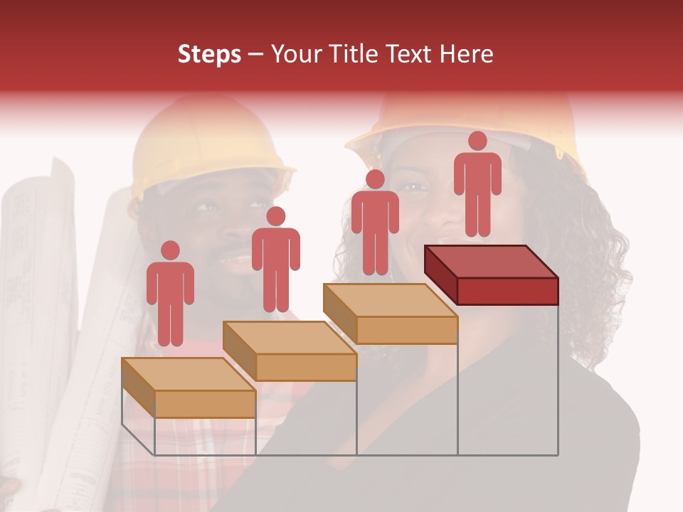 Team Of Architect And Builder In Hardhats PowerPoint Template