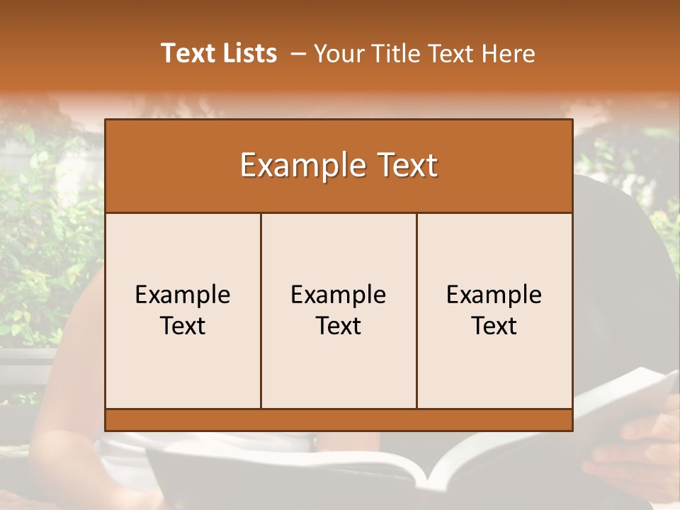 Grandmother And Granddaughter Reading A Book PowerPoint Template