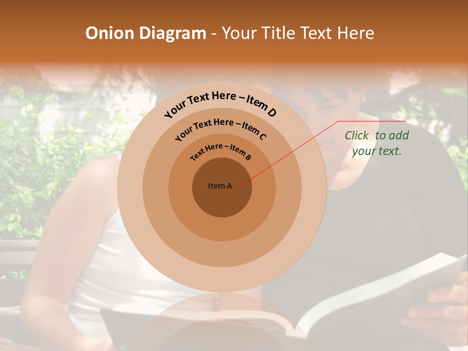 Grandmother And Granddaughter Reading A Book PowerPoint Template