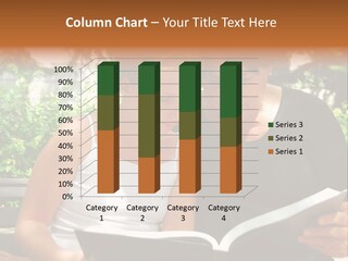 Grandmother And Granddaughter Reading A Book PowerPoint Template