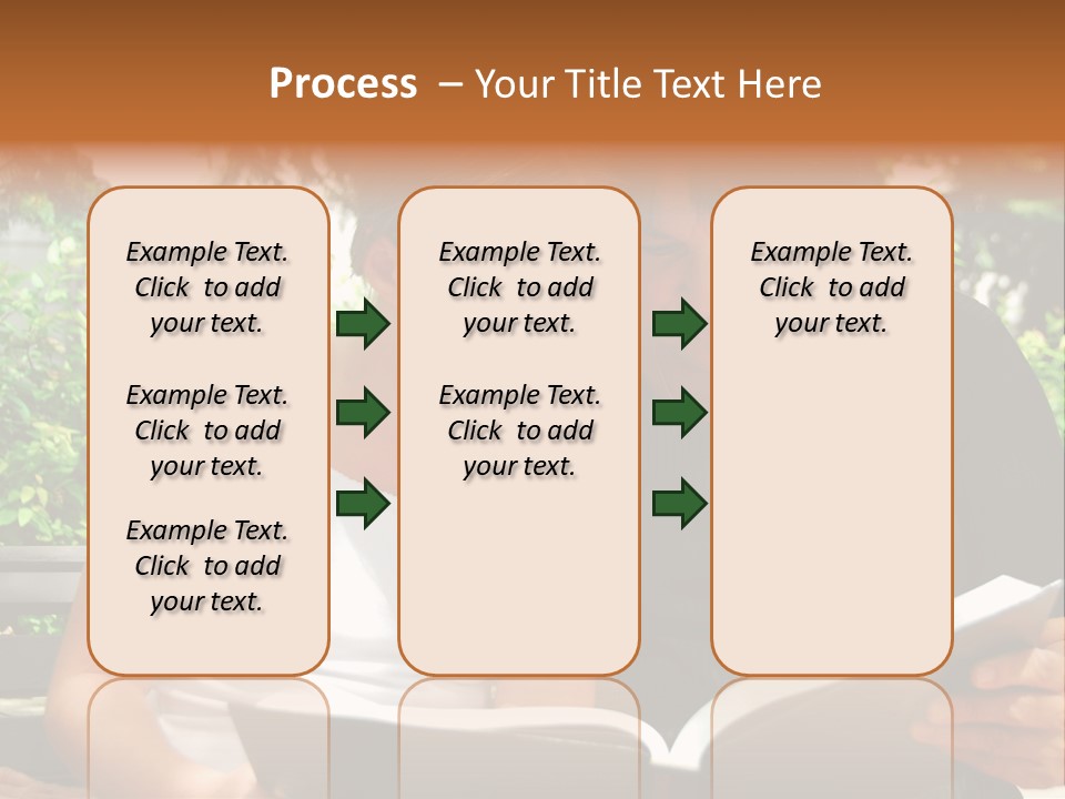 Grandmother And Granddaughter Reading A Book PowerPoint Template