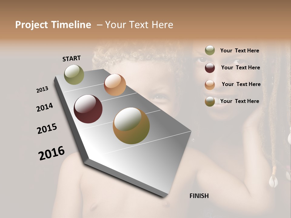 African American Mother And Biracial Son PowerPoint Template