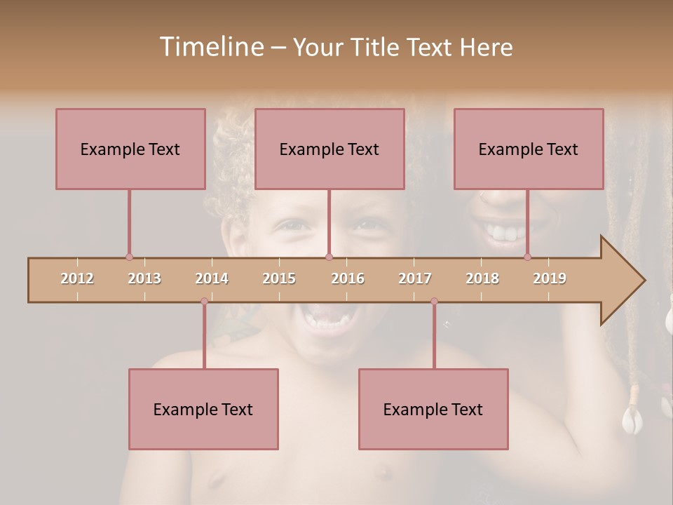 African American Mother And Biracial Son PowerPoint Template