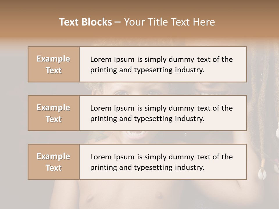 African American Mother And Biracial Son PowerPoint Template