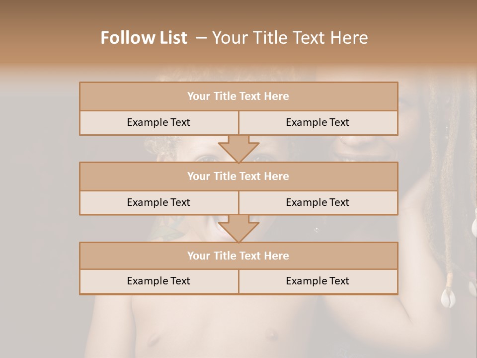 African American Mother And Biracial Son PowerPoint Template
