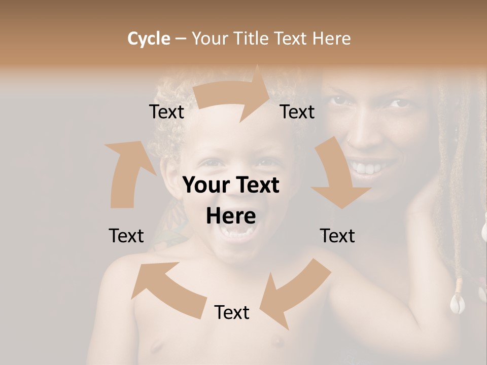 African American Mother And Biracial Son PowerPoint Template