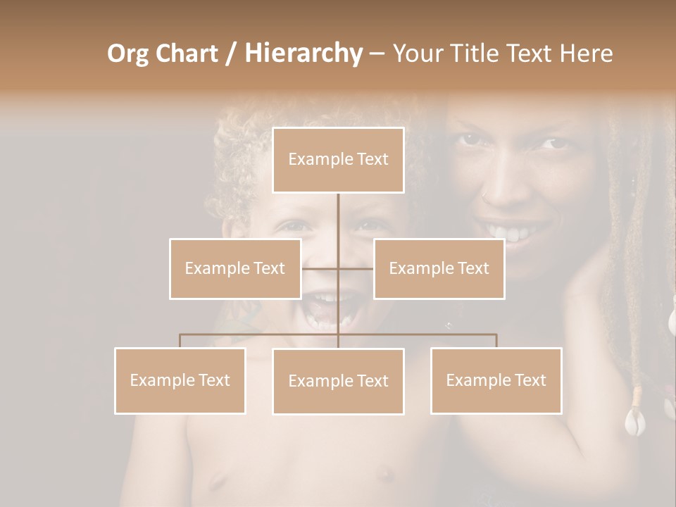 African American Mother And Biracial Son PowerPoint Template