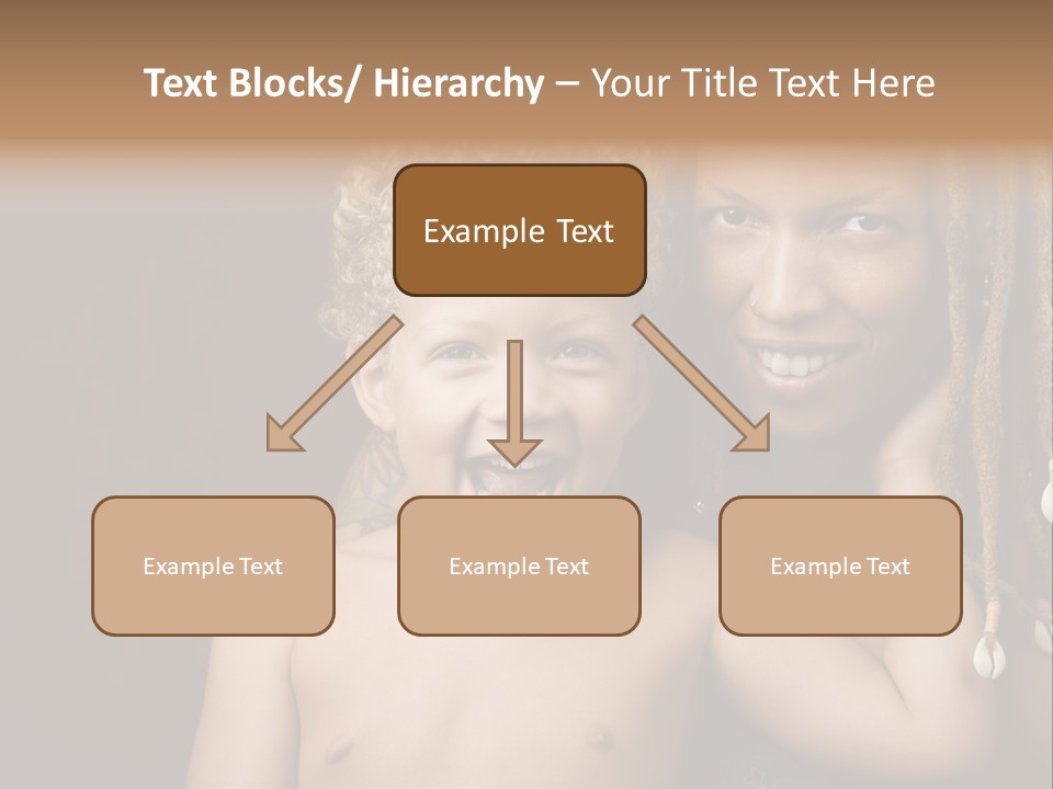 African American Mother And Biracial Son PowerPoint Template