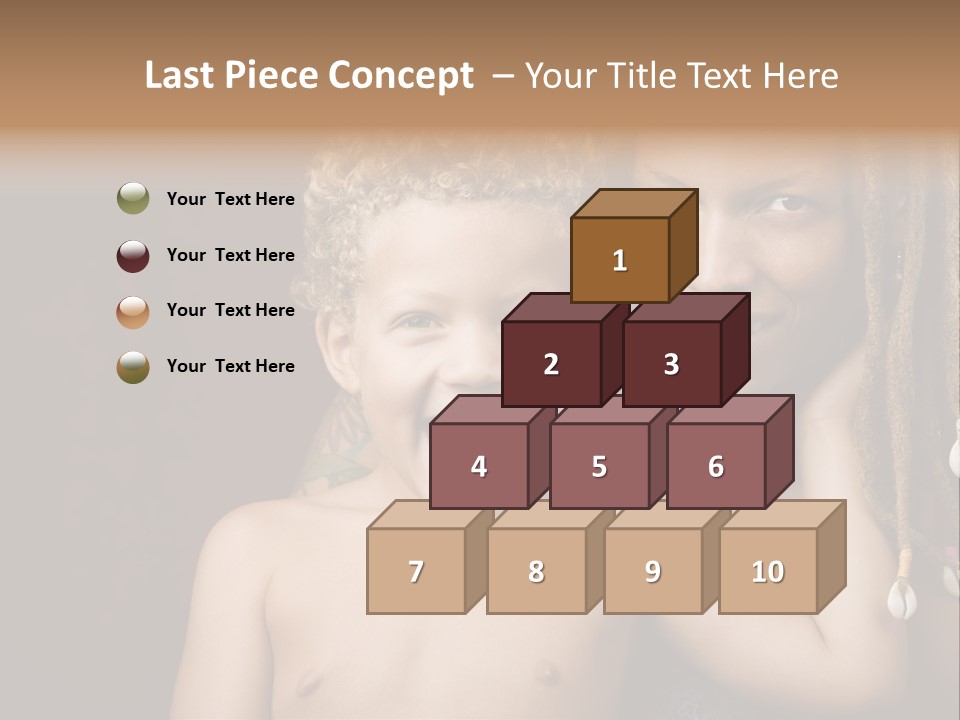 African American Mother And Biracial Son PowerPoint Template