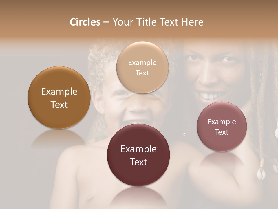 African American Mother And Biracial Son PowerPoint Template