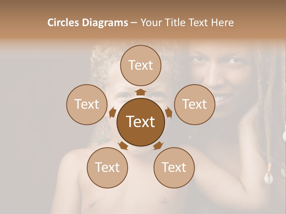 African American Mother And Biracial Son PowerPoint Template