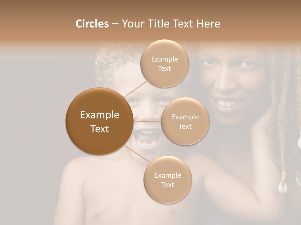 African American Mother And Biracial Son PowerPoint Template