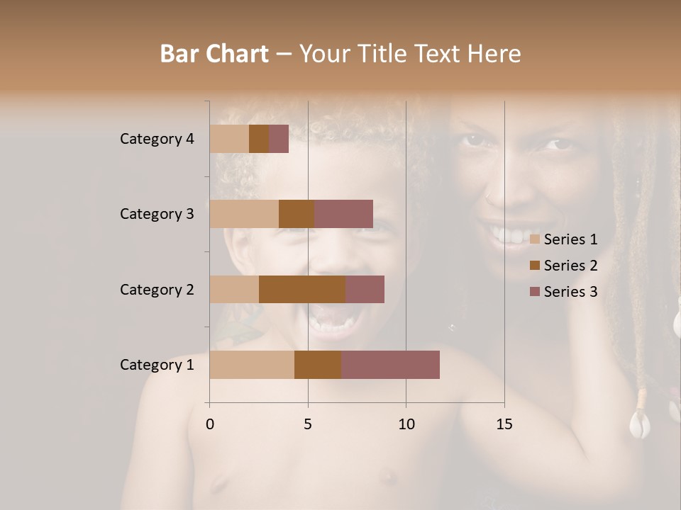 African American Mother And Biracial Son PowerPoint Template