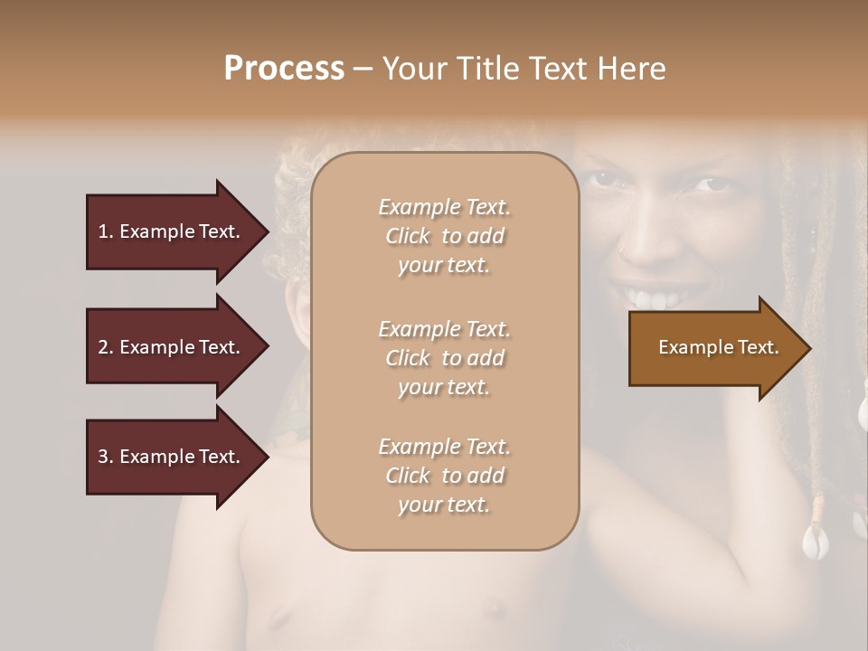 African American Mother And Biracial Son PowerPoint Template