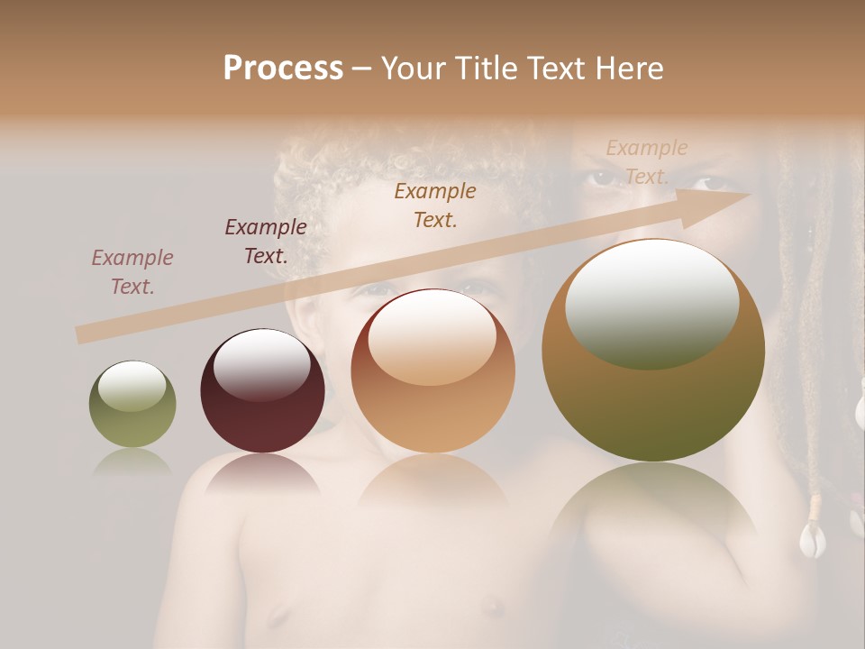 African American Mother And Biracial Son PowerPoint Template