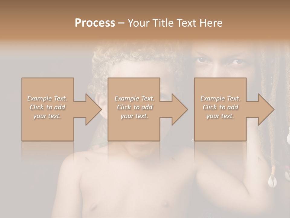 African American Mother And Biracial Son PowerPoint Template