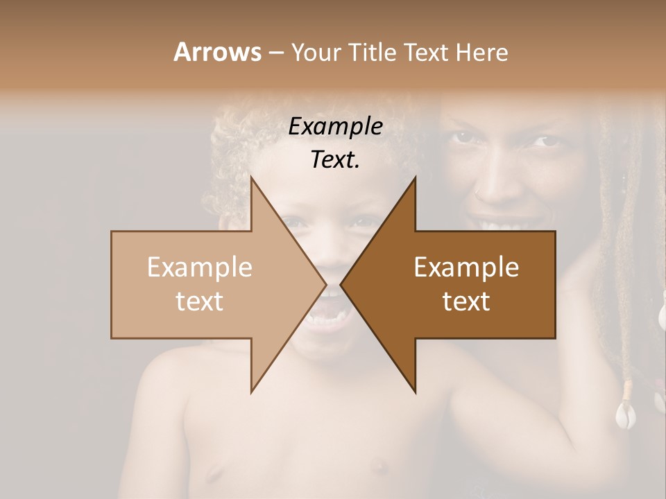 African American Mother And Biracial Son PowerPoint Template