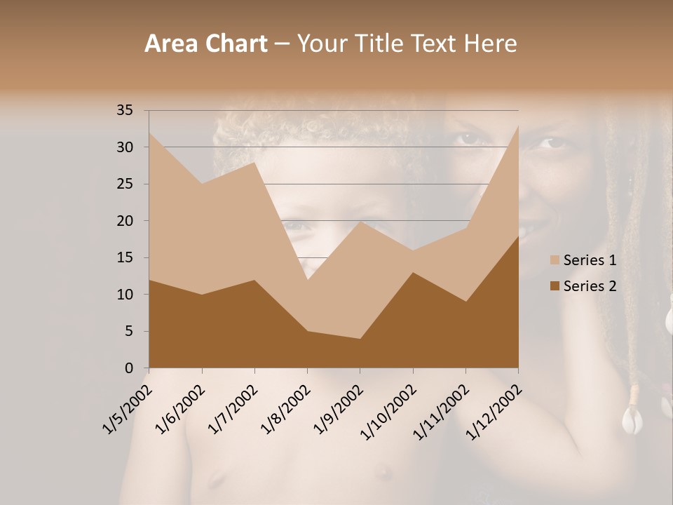 African American Mother And Biracial Son PowerPoint Template