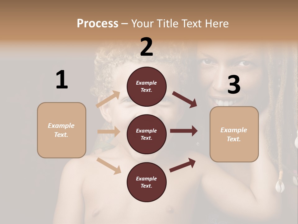 African American Mother And Biracial Son PowerPoint Template