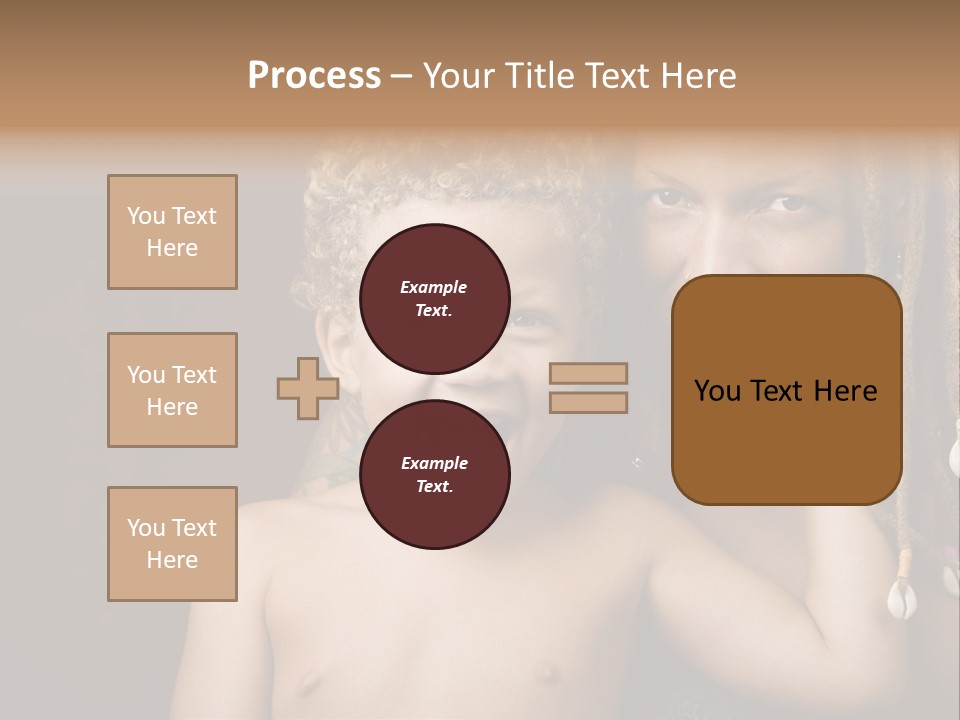 African American Mother And Biracial Son PowerPoint Template