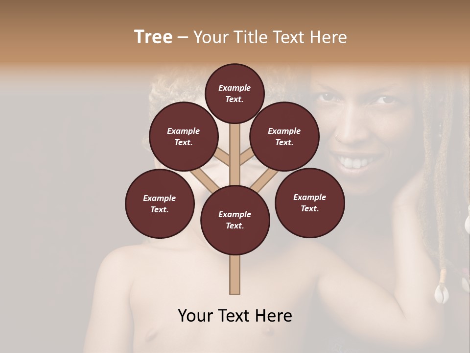 African American Mother And Biracial Son PowerPoint Template