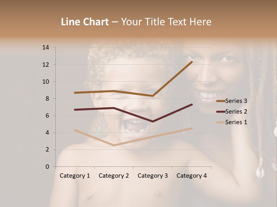 African American Mother And Biracial Son PowerPoint Template