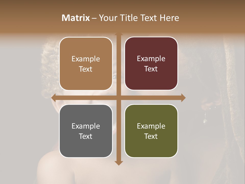 A Woman Kissing A Child With Her Mouth Open PowerPoint Template