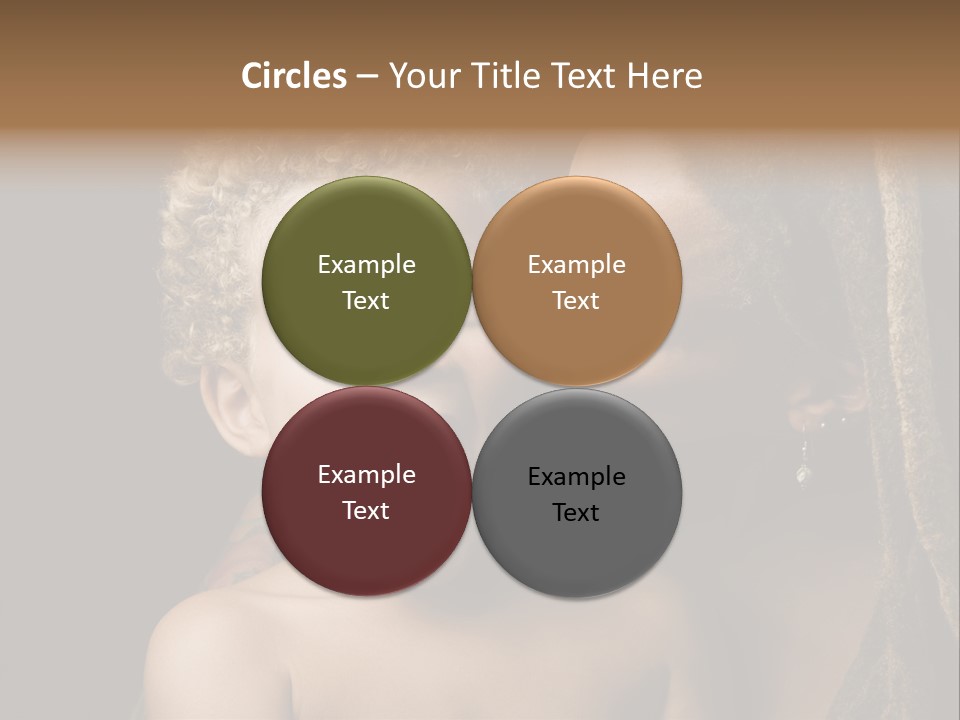 A Woman Kissing A Child With Her Mouth Open PowerPoint Template