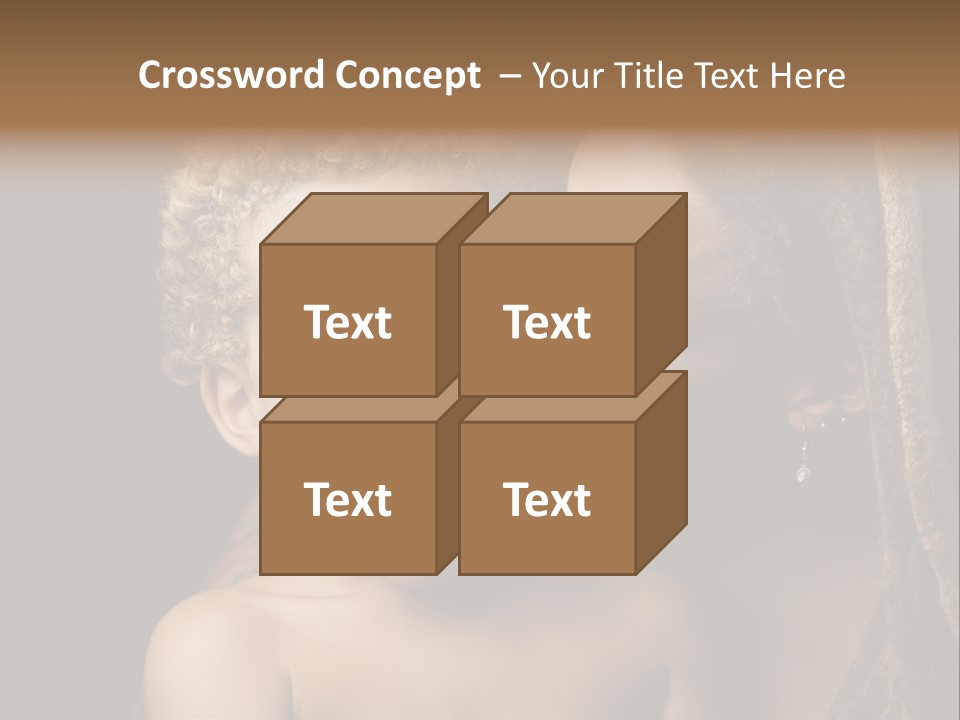 A Woman Kissing A Child With Her Mouth Open PowerPoint Template